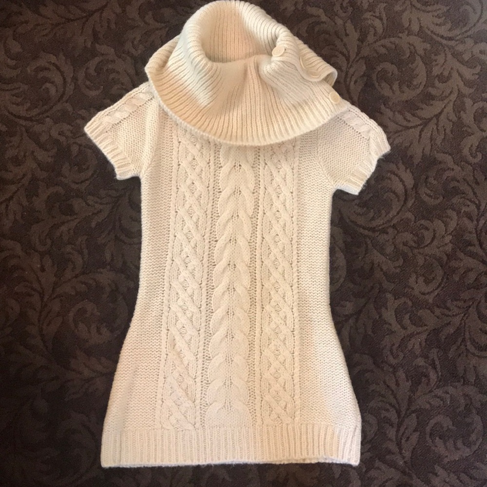 BCBG Turtle Neck Shirt Sleeve Sweater